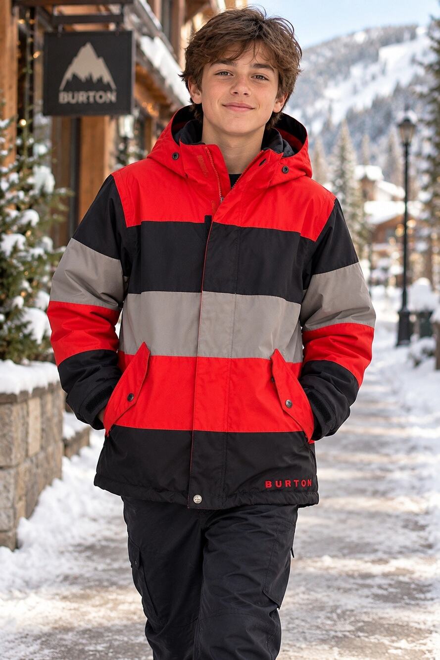 Burton Boys Symbol Dryride Snowboard Ski Jacket L 14/16